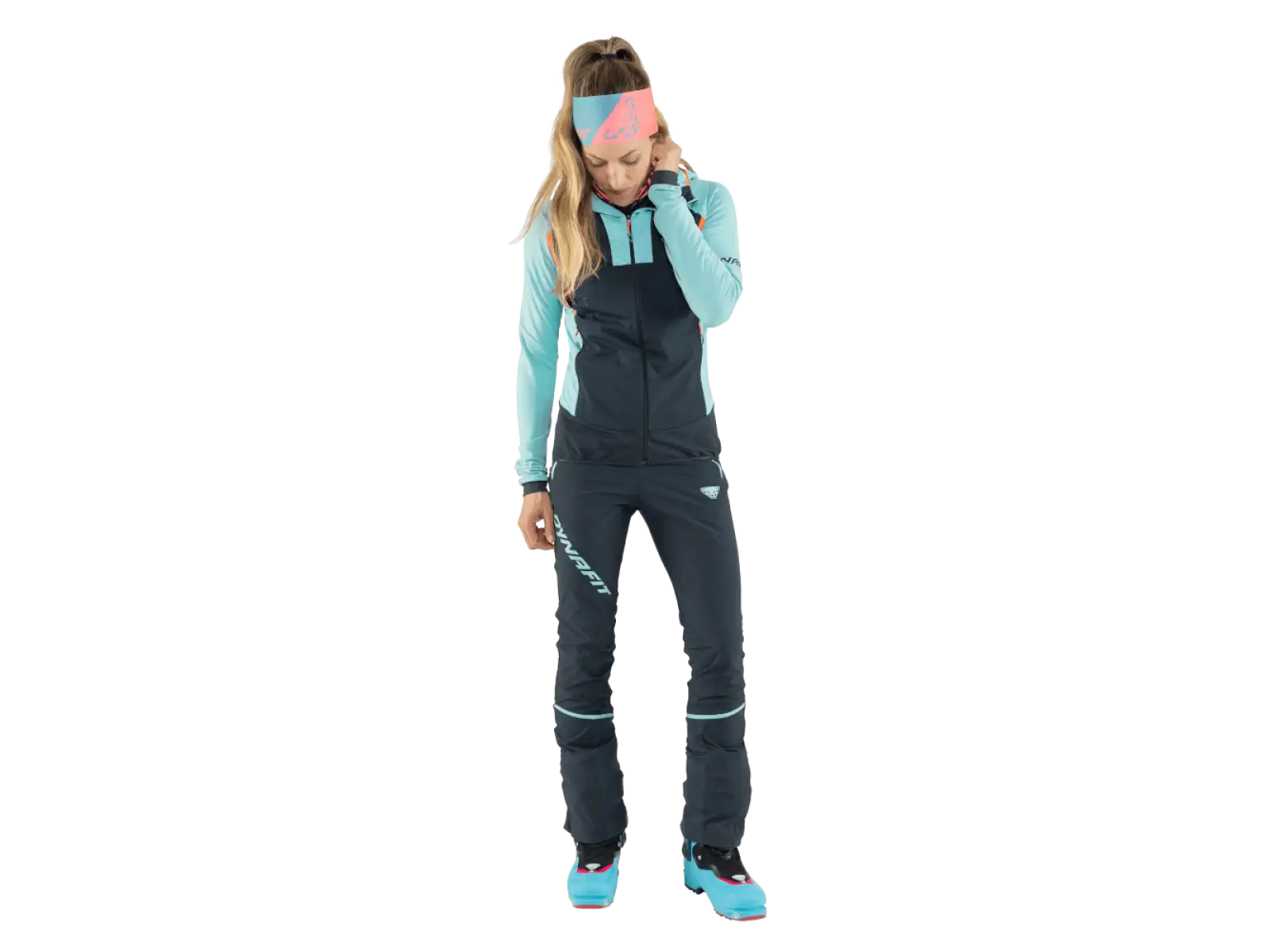 Dynafit Speed Dynastretch Damen-Hosen in Blueberry Mallard Blue.