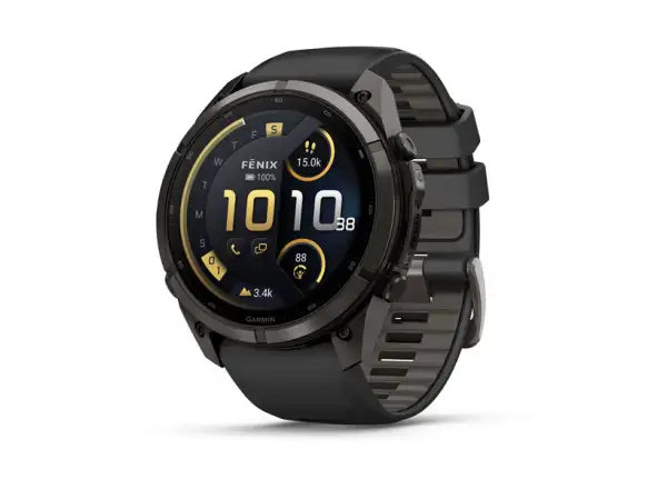 Garmin Fénix 9 Pro inReach 51 mm Smartwatch Carbon gray DLC Titanium Black/Pebble gray