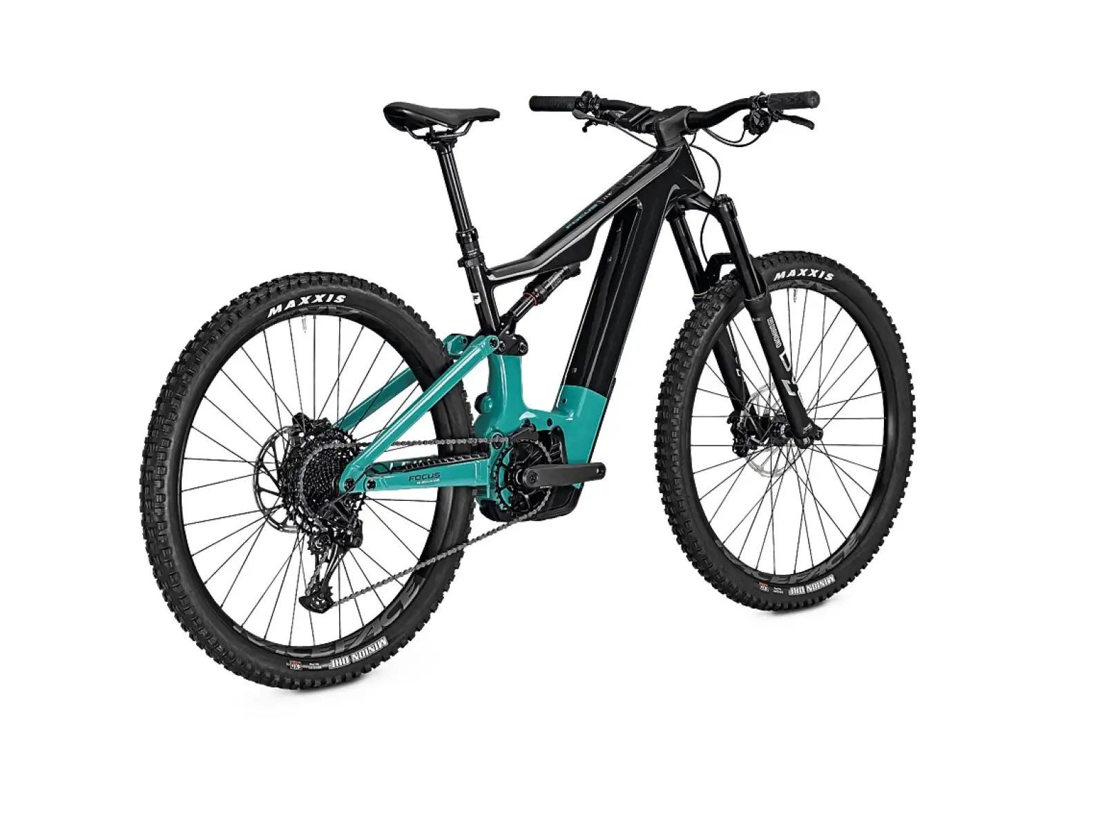 Focus Jam2 8.7 DI 625Wh E-Mountainbike Carbon Raw Glossy / Bluegreen Glossy