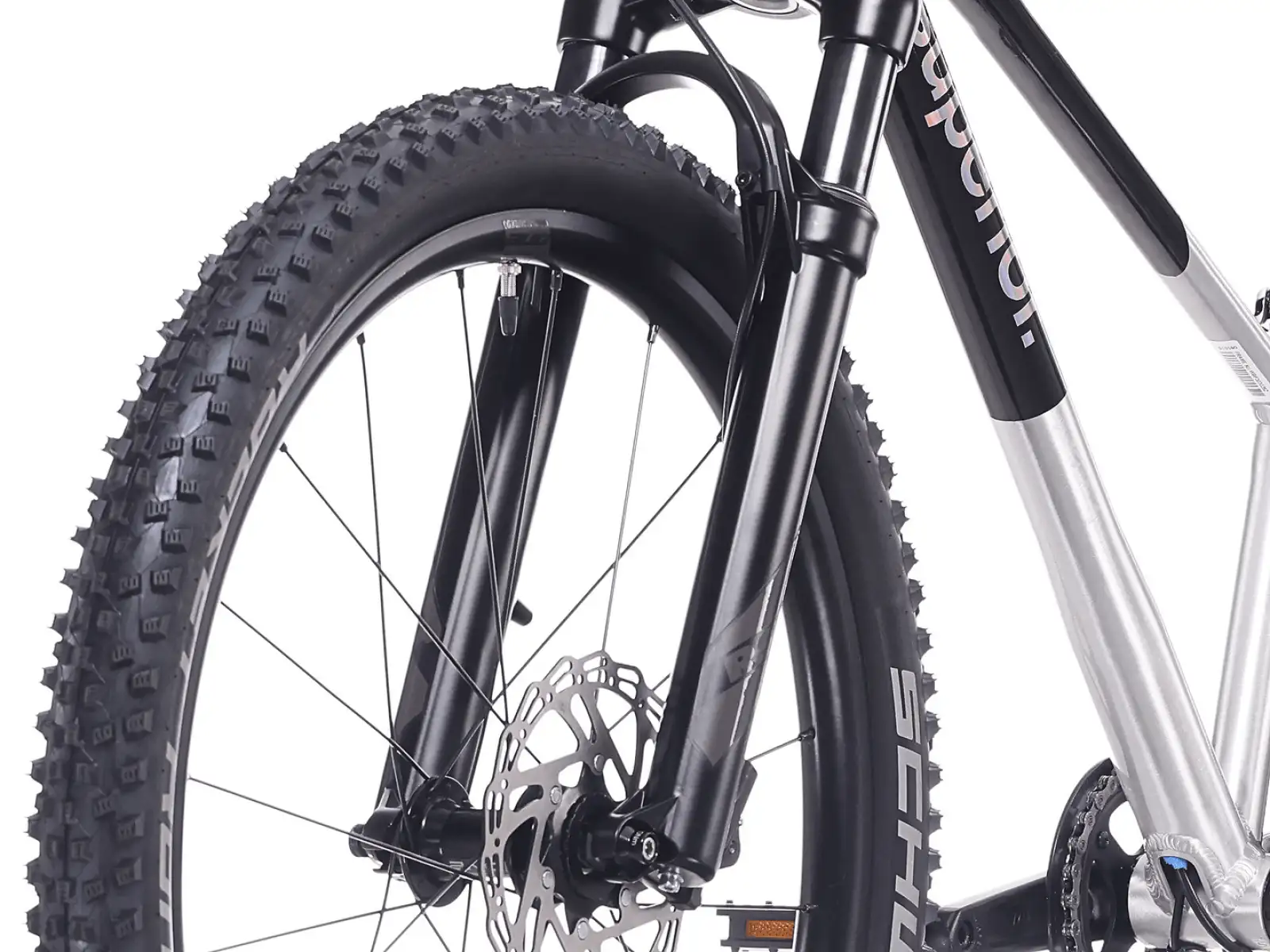 Superior TEAM 24 Kinderfahrrad Gloss Brushed Alu / Rainbow Black
