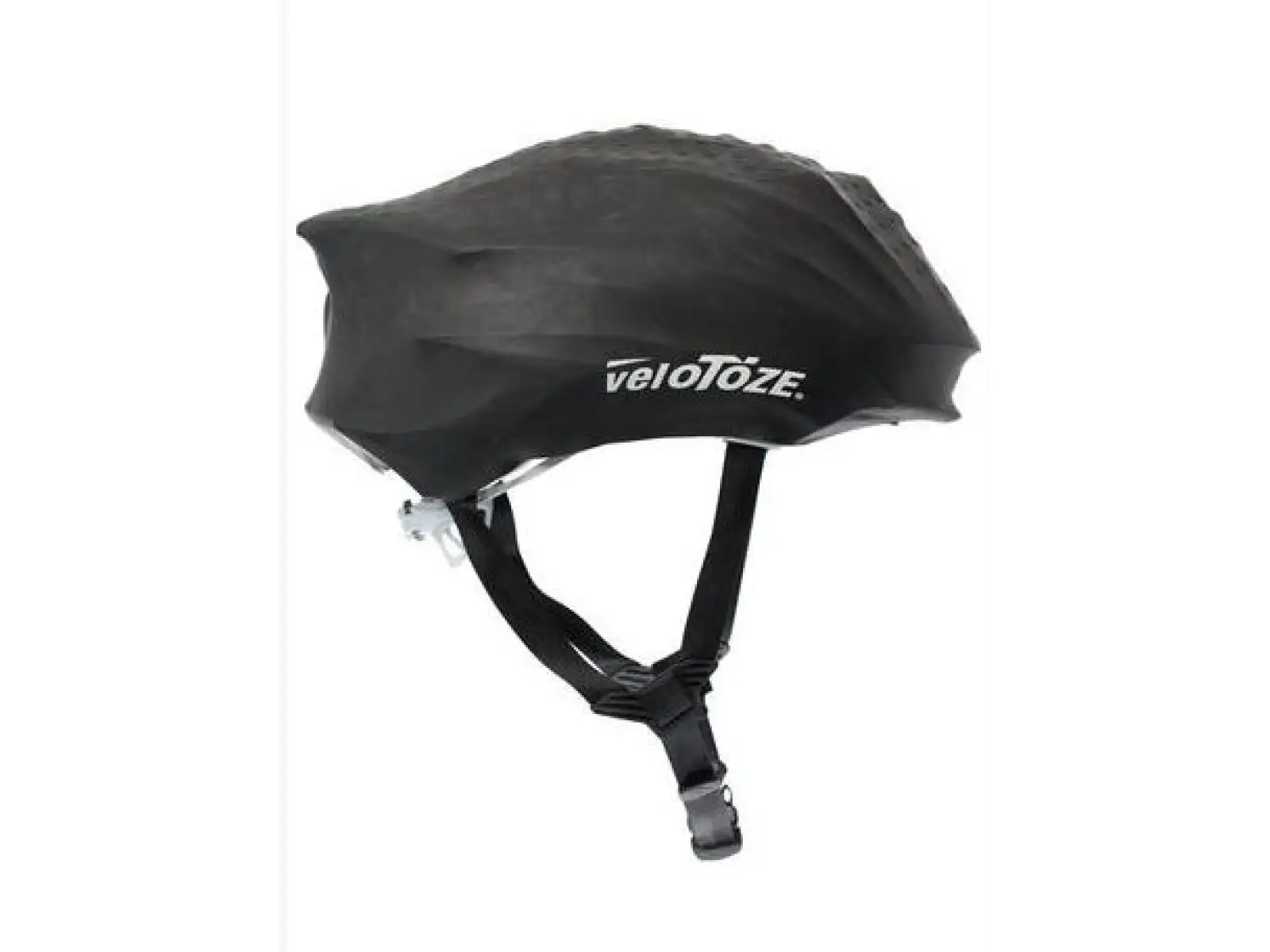 Velotoze Helmüberzug in Schwarz.