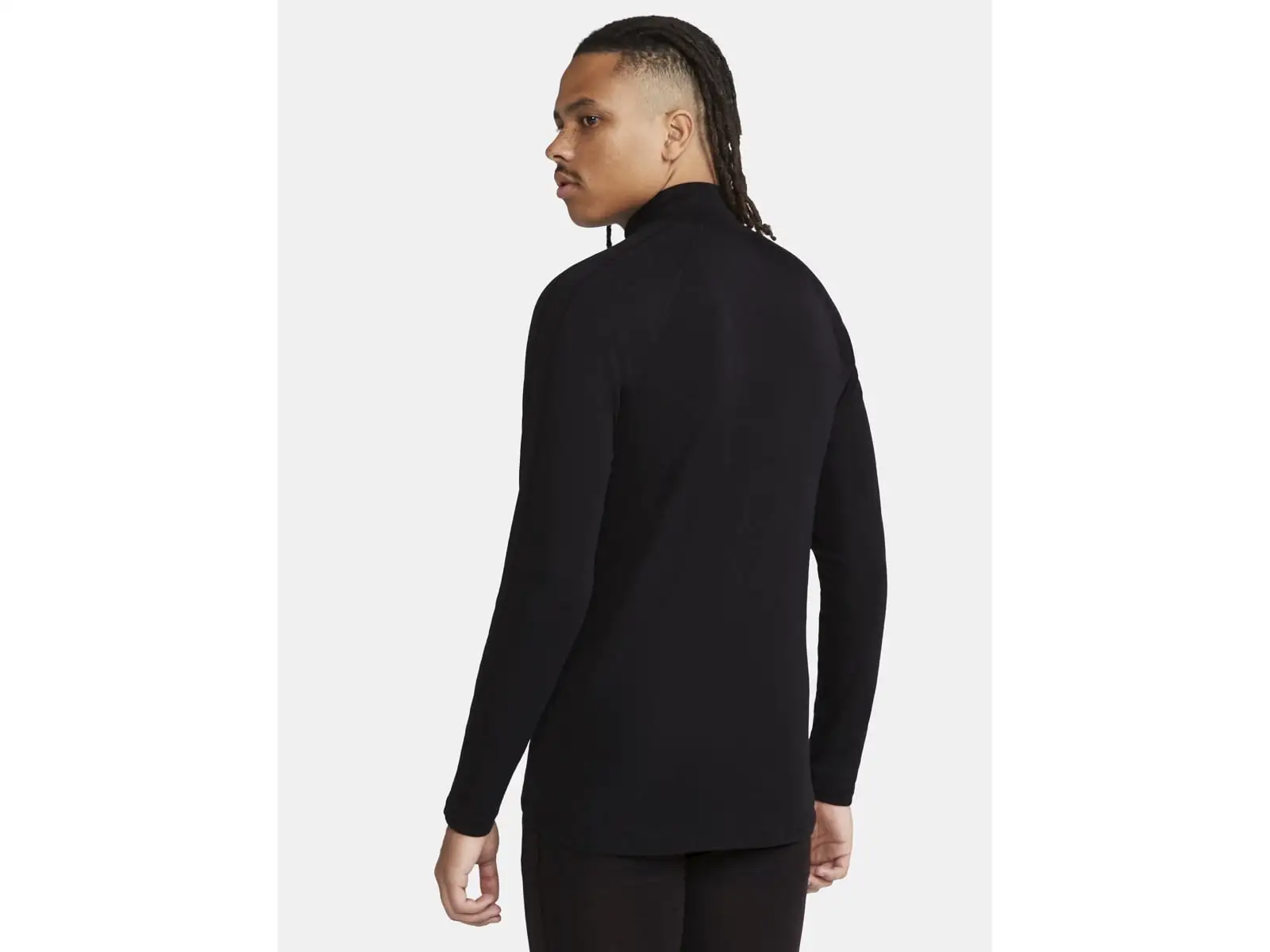 Craft ADV Wool Merino Herren Langarmshirt mit Reißverschluss black