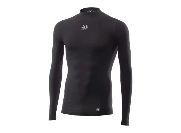 SIXS TS3 V2 Funktionsshirt mit langarm und Stehkragen schwarz