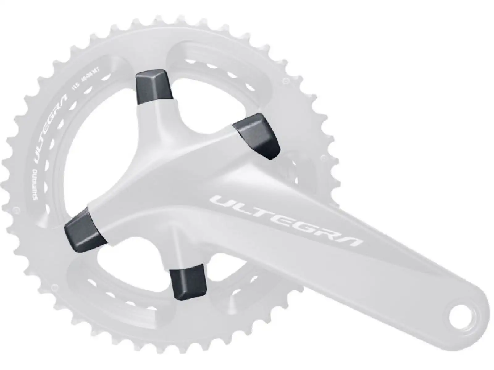 Shimano FC-R8000 Kettenblattschrauben und -muttern Schwarz