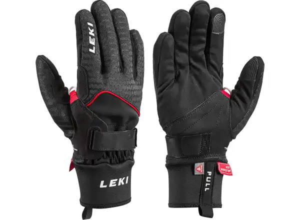 Leki Nordic Thermo Shark Laufhandschuhe black/red