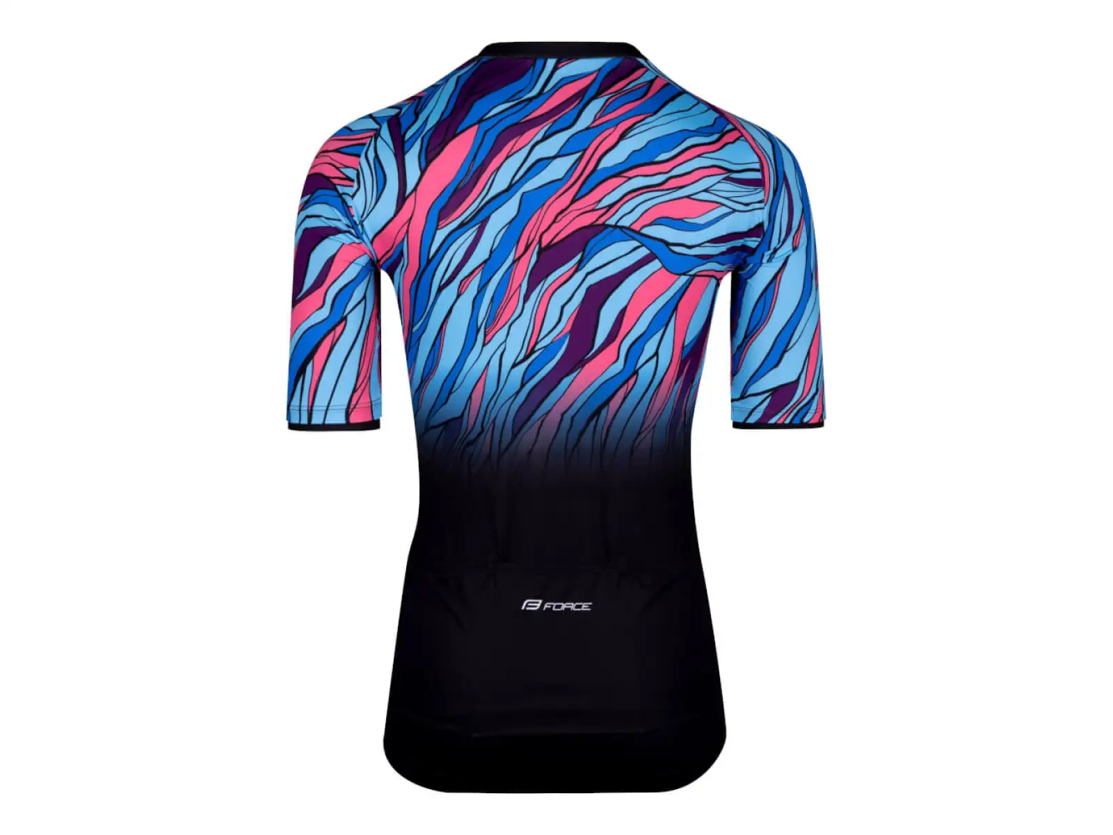 Force Life Herren Kurzarmtrikot schwarz/blau/rosa