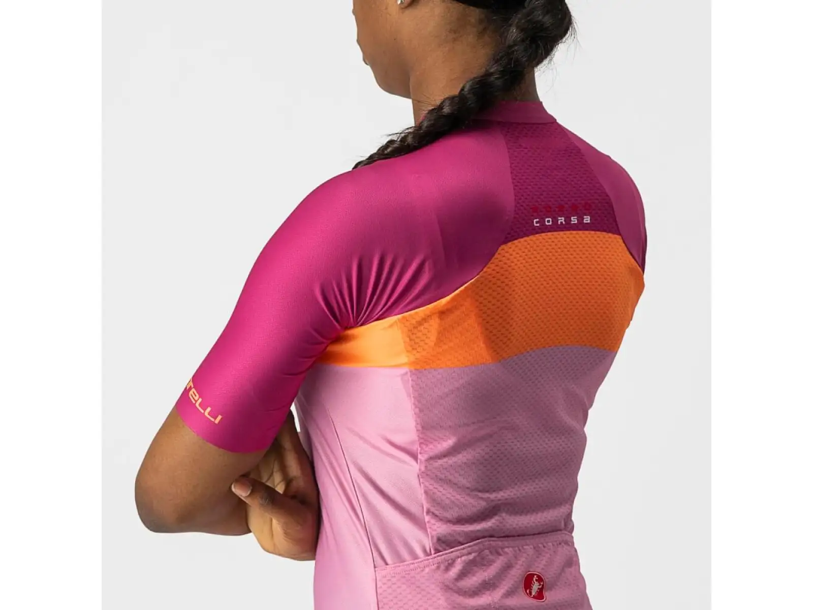 Castelli Aero Pro W Damen Kurzarmtrikot pink/coral flash