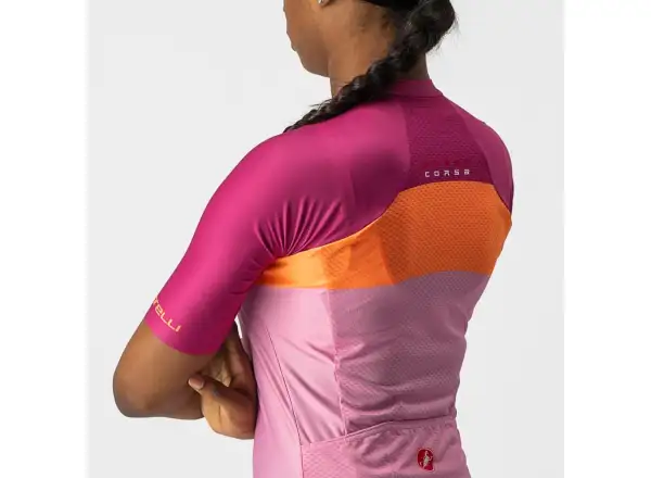 Castelli Aero Pro W Damen Kurzarmtrikot pink/coral flash