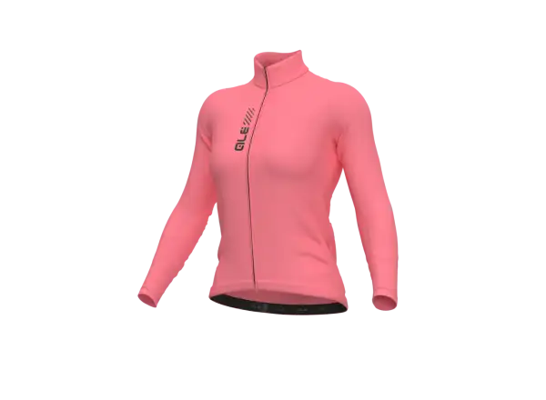 Alé Pragma Color Block Damen Radtrikot Langarm Blusher Pink