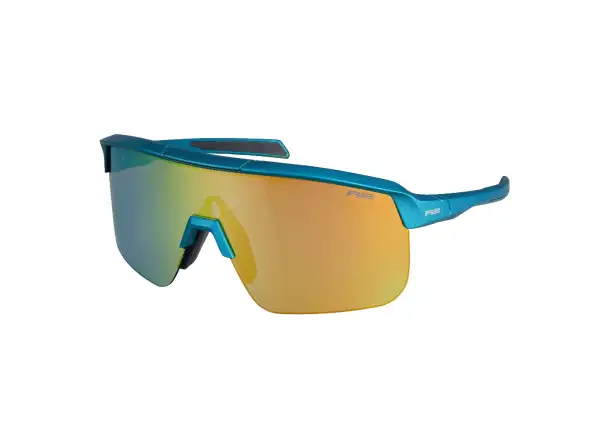 R2 Fusion Sonnenbrille mattes Türkis/oranges Chrom
