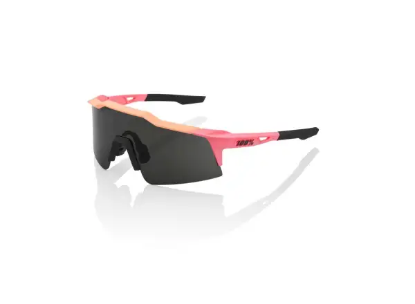 100% Speedcraft SL Brille Matte Washed Out Neon Pink/Smok.