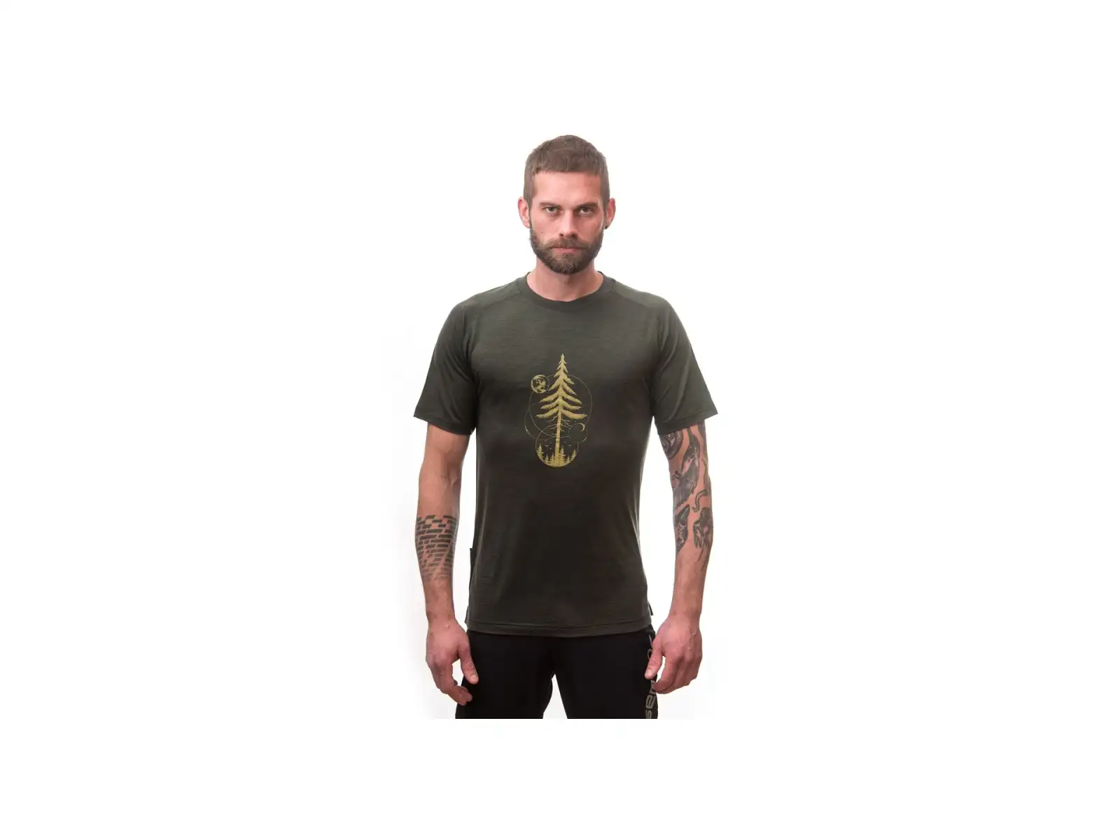 Sensor Merino Air Earth Herren T-Shirt kurzarm Olive Green