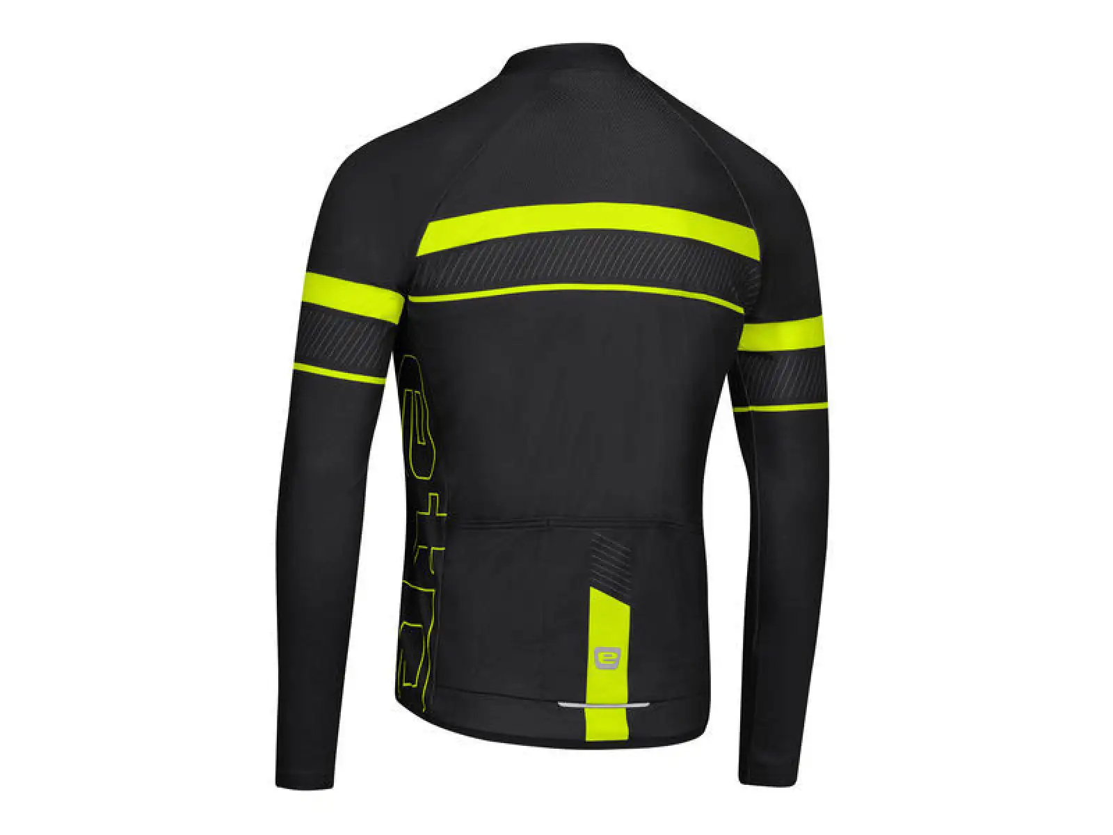 Etape Comfort 2.0 Herren-Trikot langarm schwarz/gelb fluo