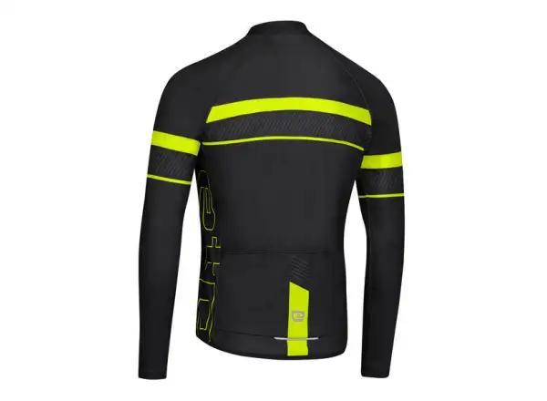 Etape Comfort 2.0 Herren-Trikot langarm schwarz/gelb fluo