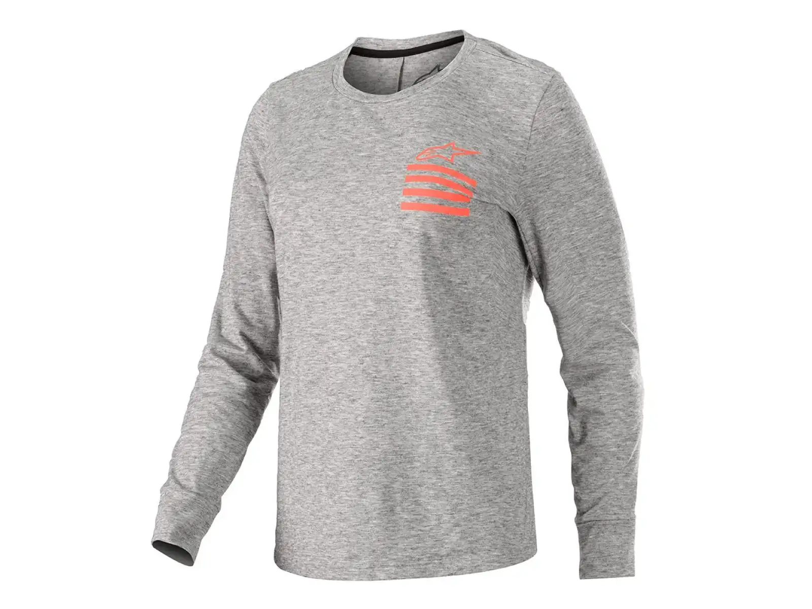 Alpinestars Stella Merino LS Damen Langarmshirt Melange Mittelgrau/Koralle