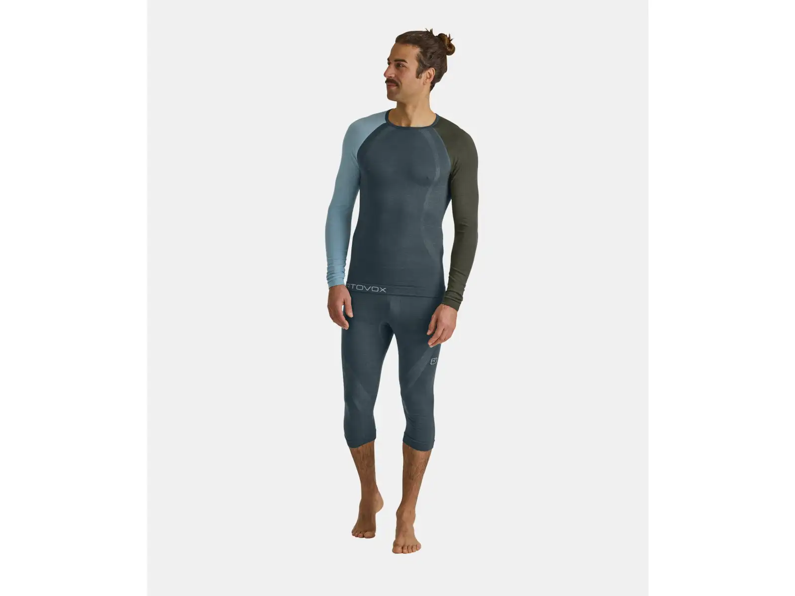 Ortovox 120 Competition Light Herren Langarmshirt - Dark Arctic Grey