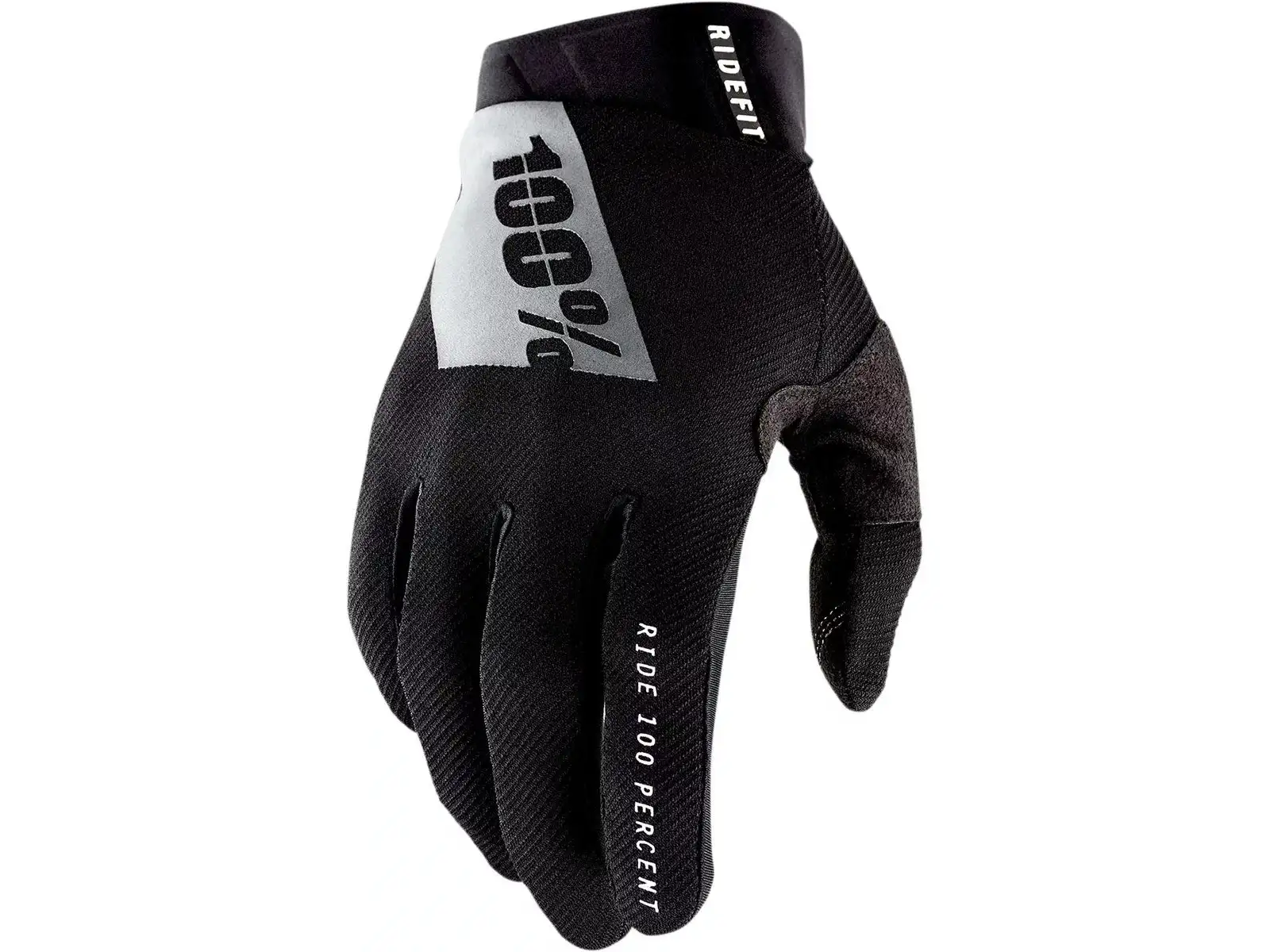 100% Ridefit Herrenhandschuhe Black/White