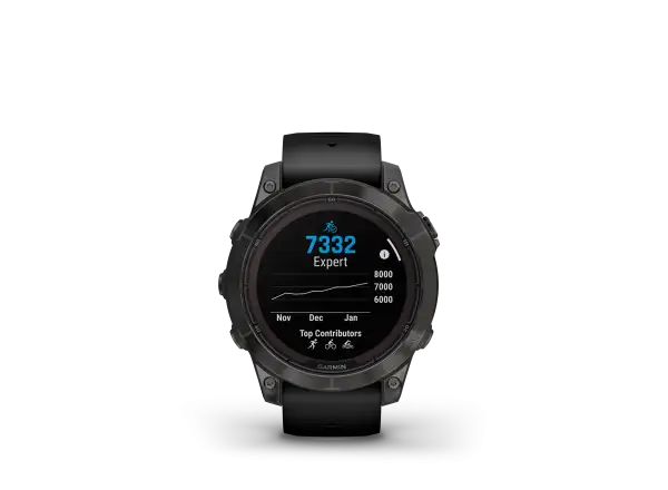 Garmin fenix 7 Pro Sapphire Solar Edition Smartwatch Carbon Grey DLC Titanium/Black