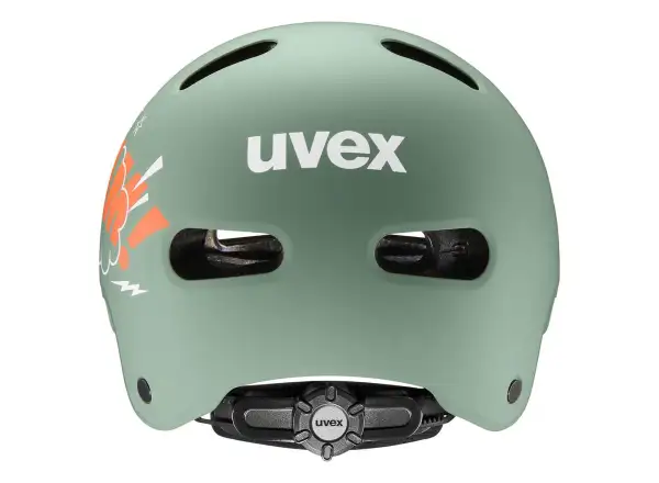 Uvex Kid 4 Style Kinderhelm Bam Moss Green/Papaya Matt