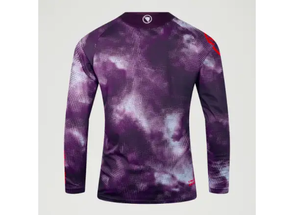 Endura Pixel Cloud Herren Langarmtrikot Lila