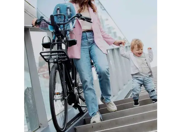 Urban Iki Ta-ke Vorderer Sitz mit MTB/ATB Adapter Fuji Blue/Bincho Black