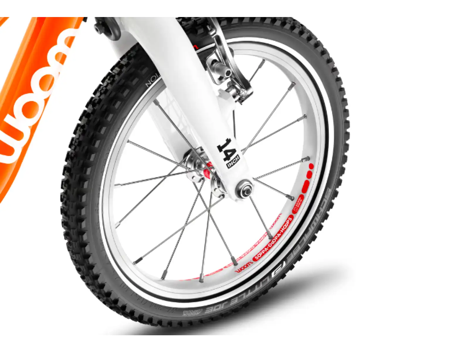 Woom 1 Plus Flame Orange 14" Kinderlaufrad