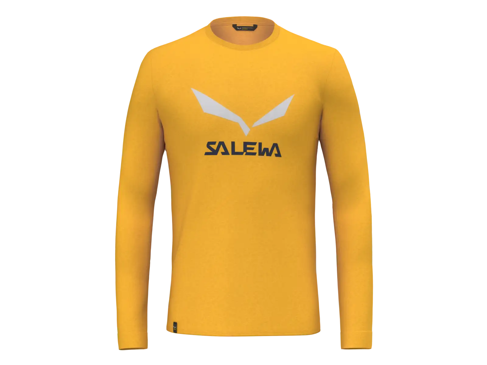 Salewa Solidlogo Dry Herren langarm T-Shirt Gold