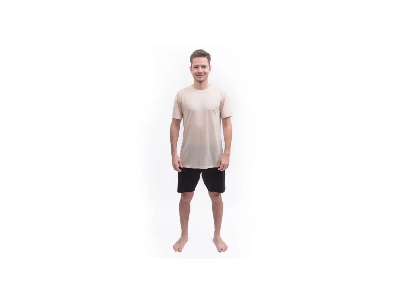 Sensor Merino Lite Herren T-Shirt kurzarm Mottled Beige