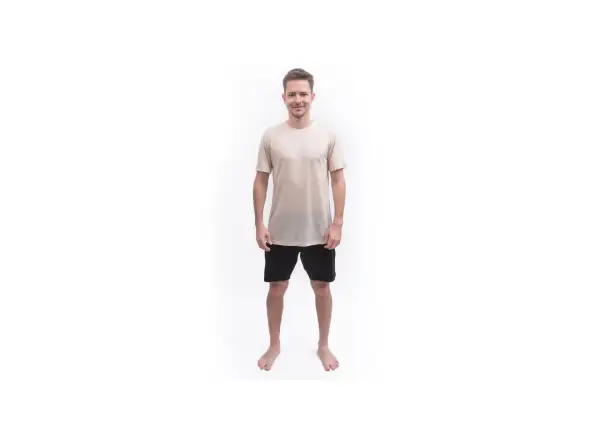 Sensor Merino Lite Herren T-Shirt kurzarm Mottled Beige