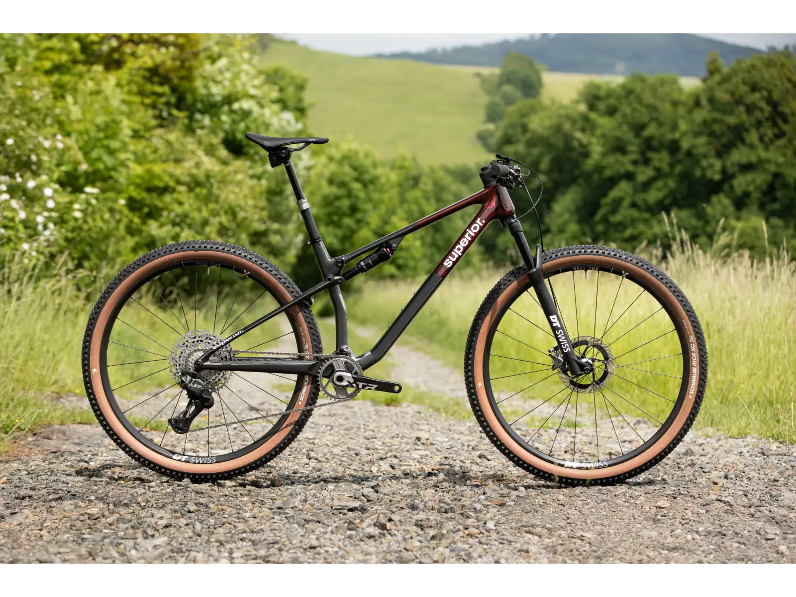Superior XF 9.9 Team Mountainbike Gloss Carbon/Red Carbon