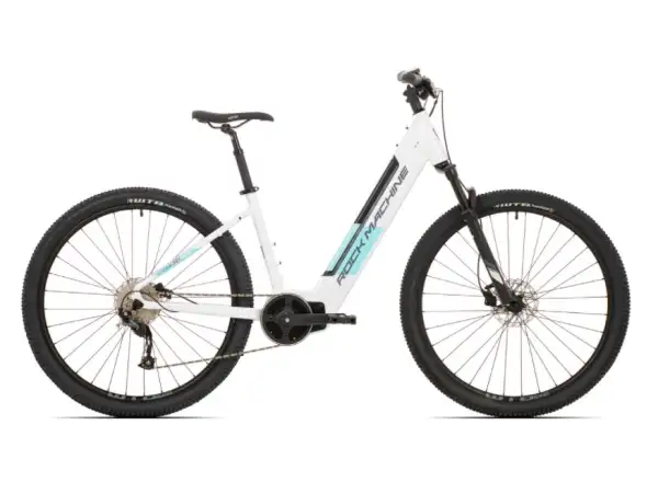 Rock Machine Storm INT e70-29 Lady in Pearl White/Light Mint/Dark Silver E-Bike.