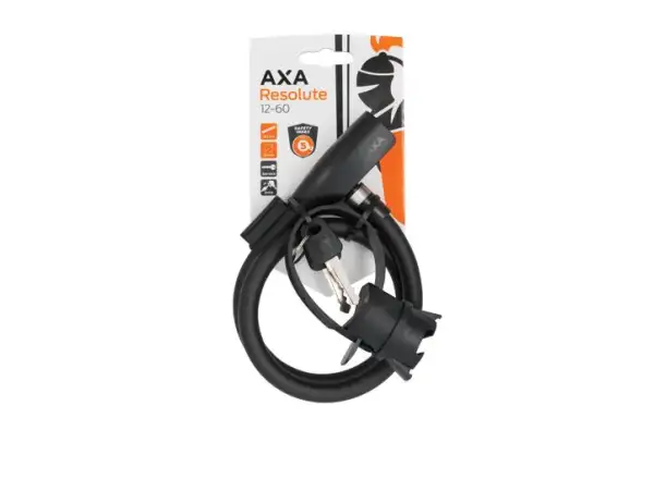 AXA Resolute 60/12 Kabelschloss Schwarz