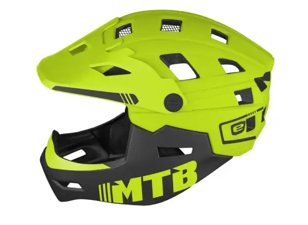 Etape Scudo Kinderhelm limette/schwarz matt