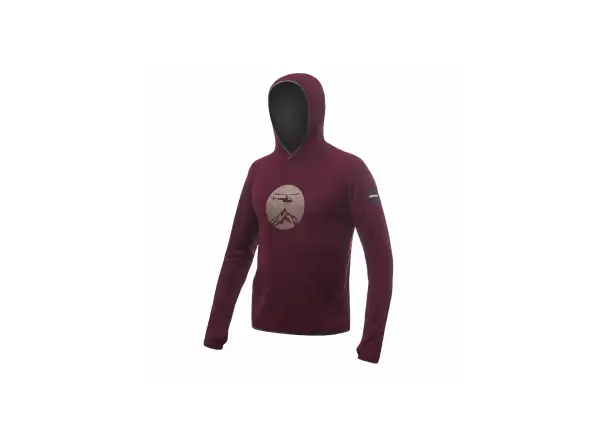 Sensor Merino Upper Heli Herren Fleecejacke Port Red