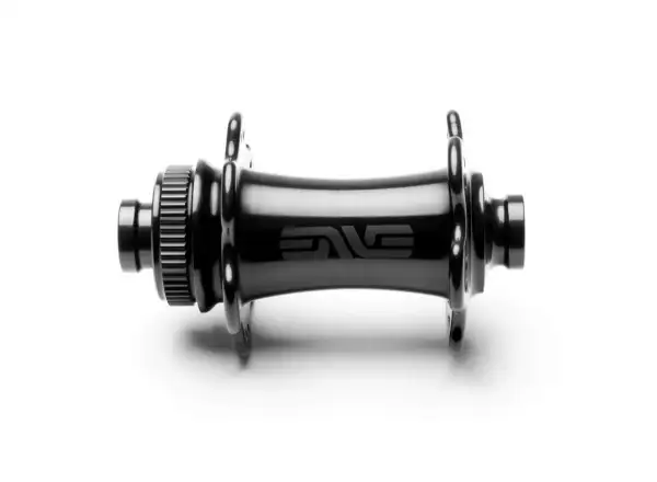 Enve Aluminium Disc CL Vorderradnabe 12x100 mm, 24 Löcher, schwarz.