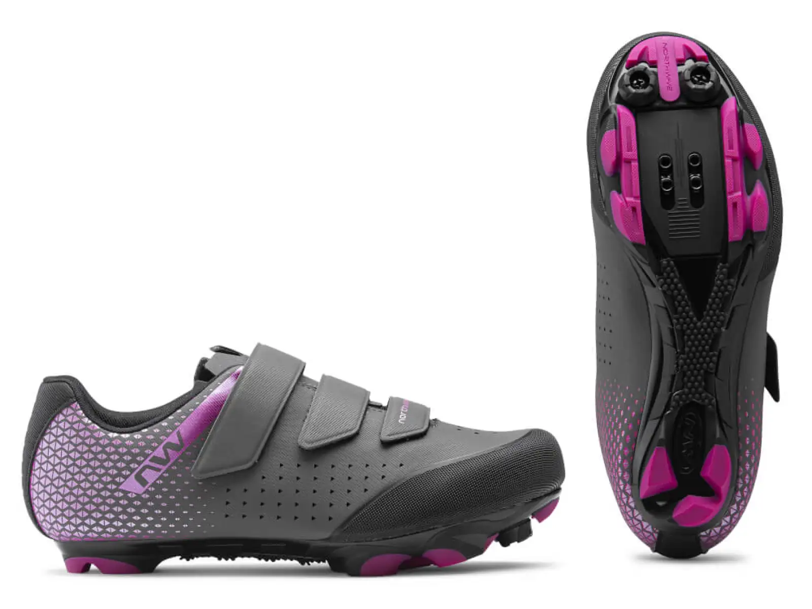 Northwave Origin 2 Damen MTB Schuhe Anthracit/Metal Fuchsia