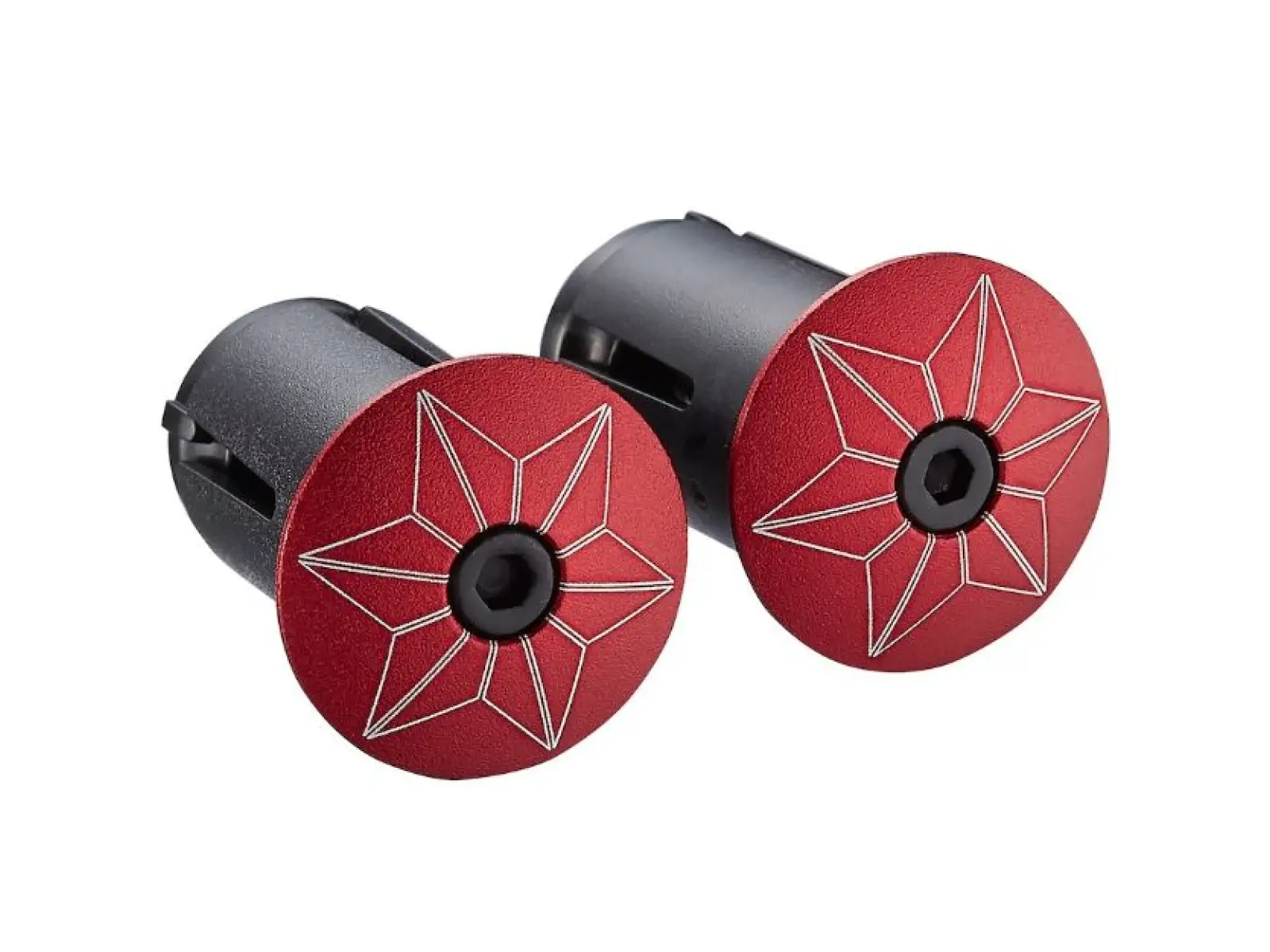 Supacaz Super Sticky Kush Galaxy Lenkerband rot/rote Stopfen