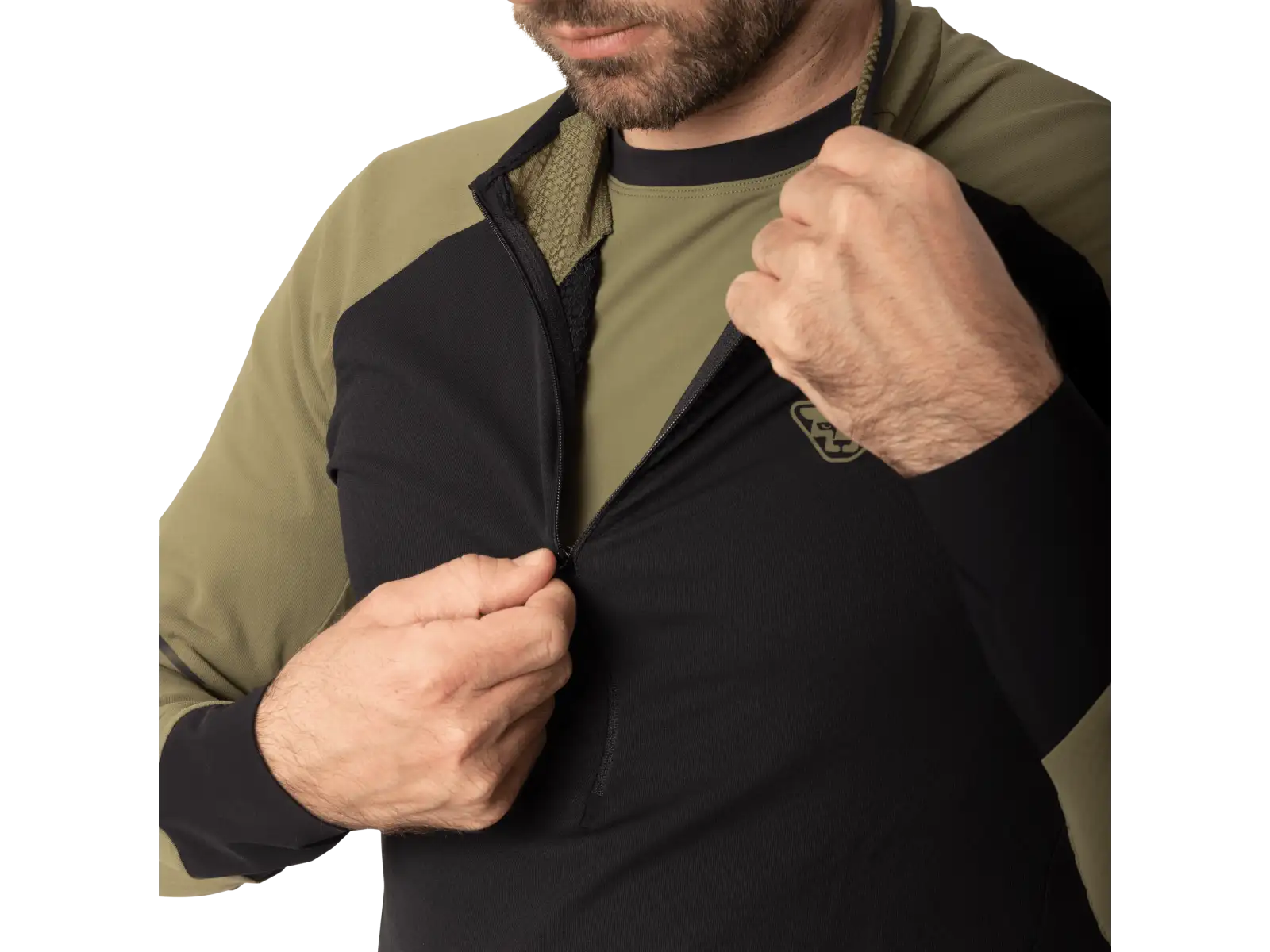 Dynafit Alpine Zip Herren-Laufshirt Langarm Military green/0910
