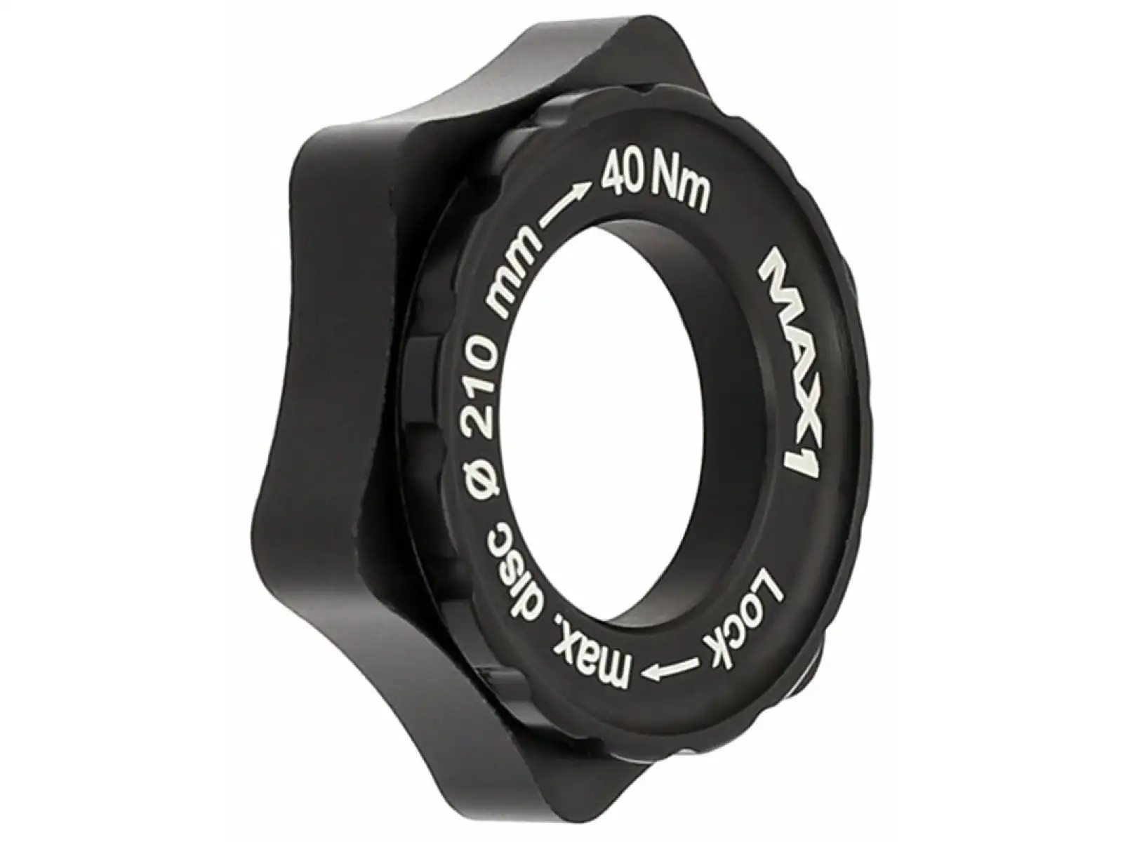MAX1 Zentralverschluss/6-Loch-Adapter Schwarz