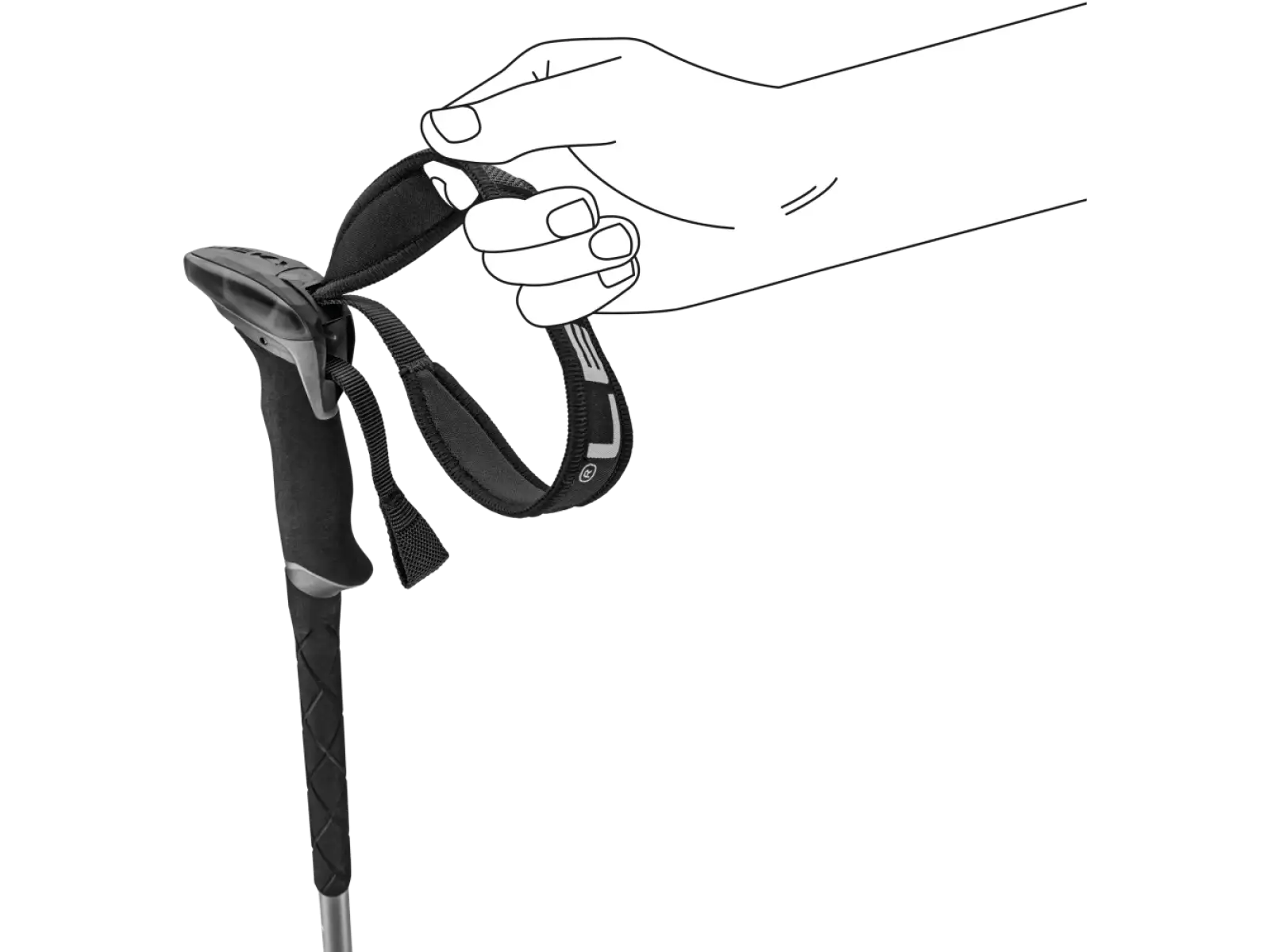 Leki Guide Lite 2 Skitourenstöcke Silvergrey-black-white, 110 - 145 cm
