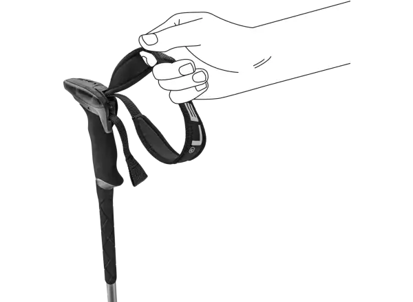 Leki Guide Lite 2 Skitourenstöcke Silvergrey-black-white, 110 - 145 cm