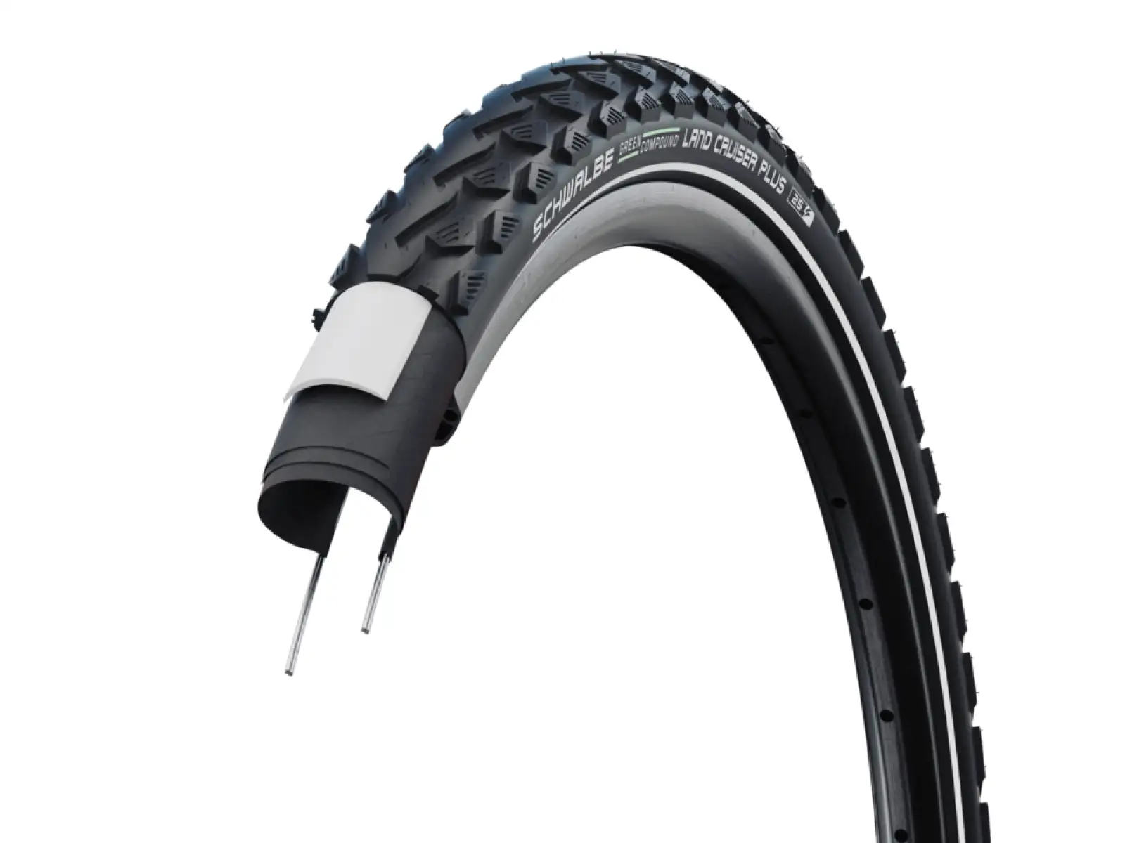 Schwalbe 50-622 LandCruiser Plus Active PunctureGuard E-25, Draht, Green compound, black-r