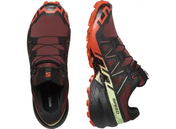 Salomon Speedcross 6 Herren-Laufschuhe Rum Raisin/Cherry Tomato/Cognac