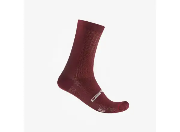 Castelli Espresso 18 Socken Deep Bordeaux