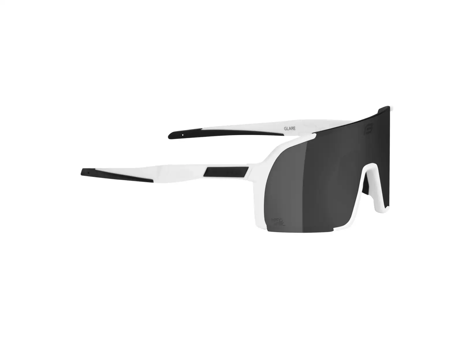 Force Glare Brille weiß/schwarz Spiegelglas