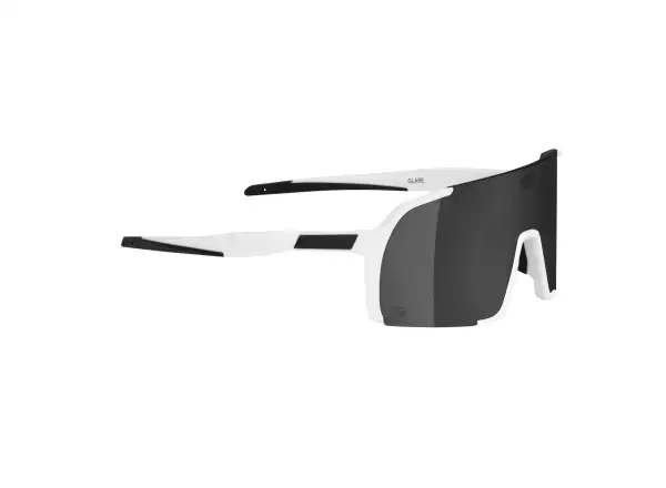Force Glare Brille weiß/schwarz Spiegelglas
