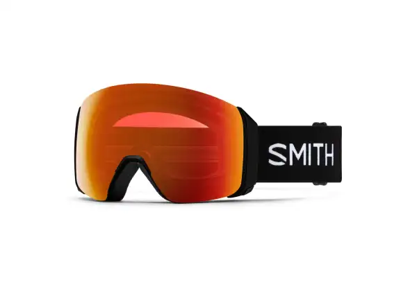 Smith 4D Mag XL Skibrille Black / ChromaPop Everyday Red Mirror (2 Gläser)