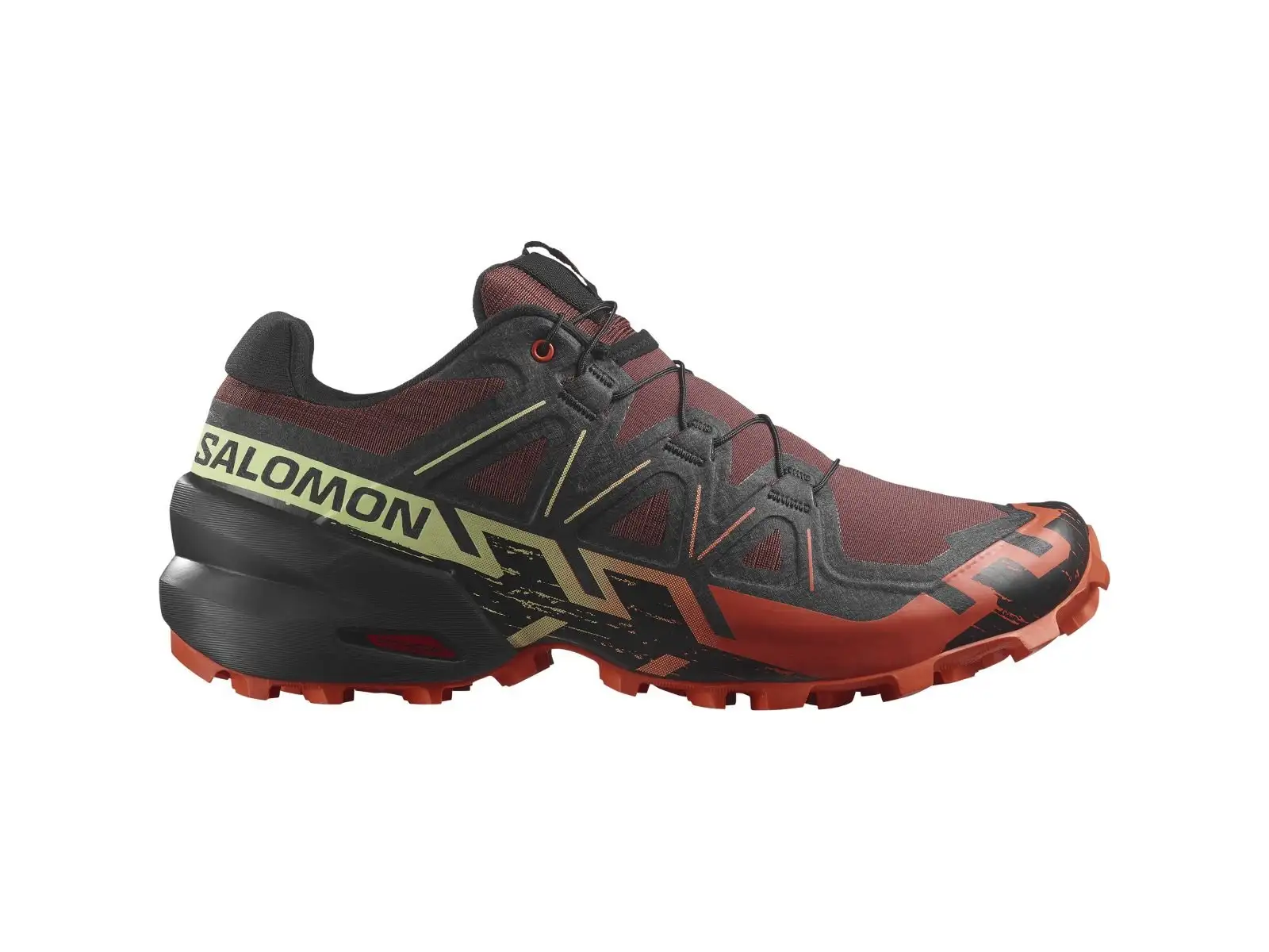 Salomon Speedcross 6 Herren-Laufschuhe Rum Raisin/Cherry Tomato/Cognac