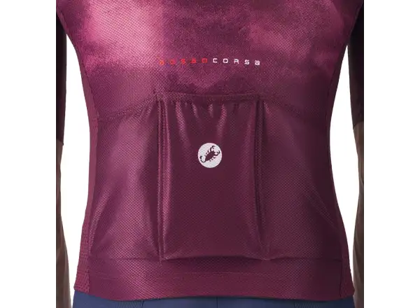 Castelli Climber's A/C Herrentrikot Kurzarm Deep Bordeaux/Weiß