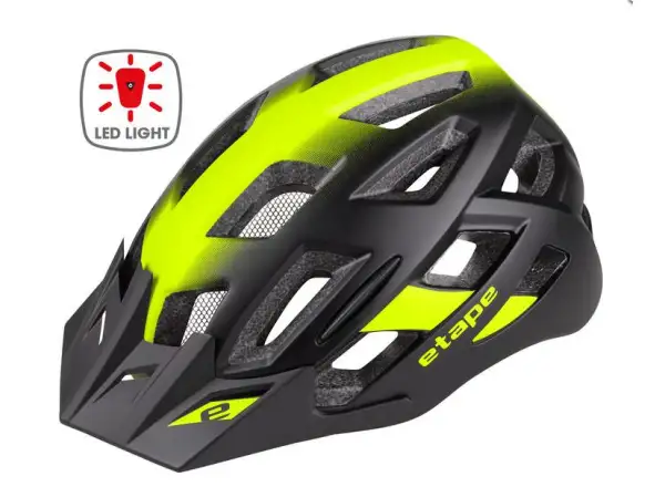 Etape Virt Light Fahrradhelm schwarz/gelb fluoreszierend matt